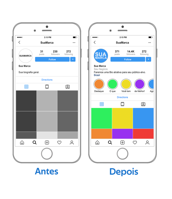 Especial Instagram & Facebook + Gestão com 12 postagens Mensais